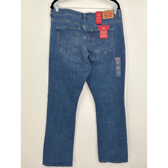 Levi's Womens Classic Bootcut Jeans Medium Wash Blue Size 14/32 NEW - Picture 4 of 7